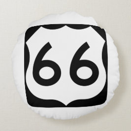Route 66 rond kussen