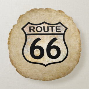 Route 66 rond kussen