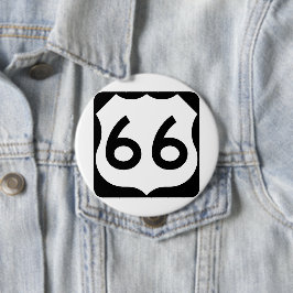 Route 66 ronde button 4,0 cm