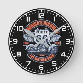 Route 66 ronde klok