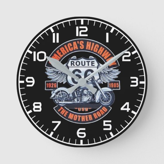Route 66 ronde klok (Voorkant)