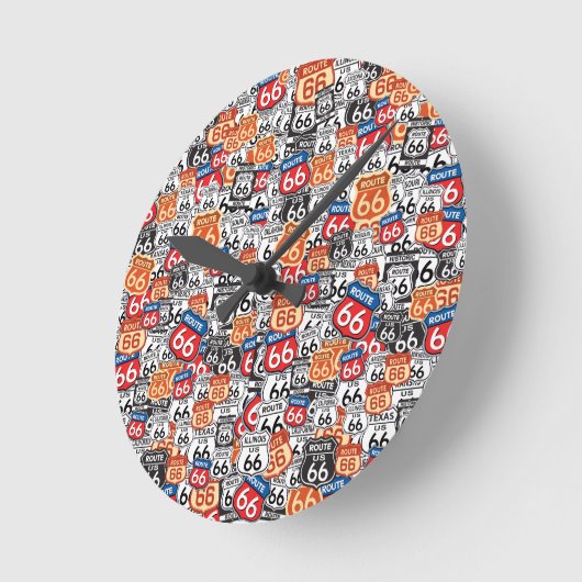 Route 66 ronde klok (Hoek)