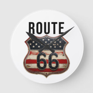 Route 66 ronde klok