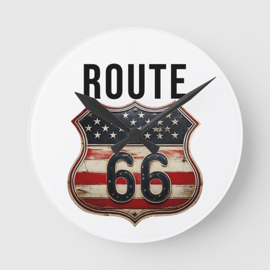 Route 66 ronde klok (Voorkant)