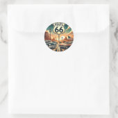 Route 66 ronde sticker (Tas)