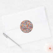 Route 66 ronde sticker (Envelop)