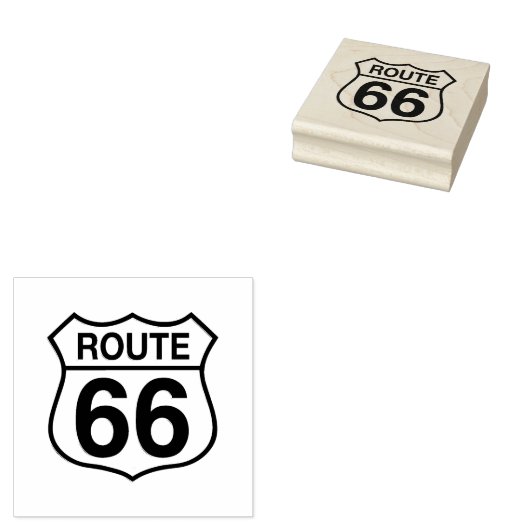 Route 66 rubberstempel (Gestempeld)