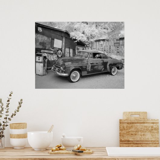 Route 66 Rust Poster (Keuken)