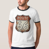 Route 66 Rusty Road Sign T-shirt (Voorkant)