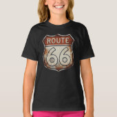 Route 66 Rusty Road Sign T-shirt (Voorkant)