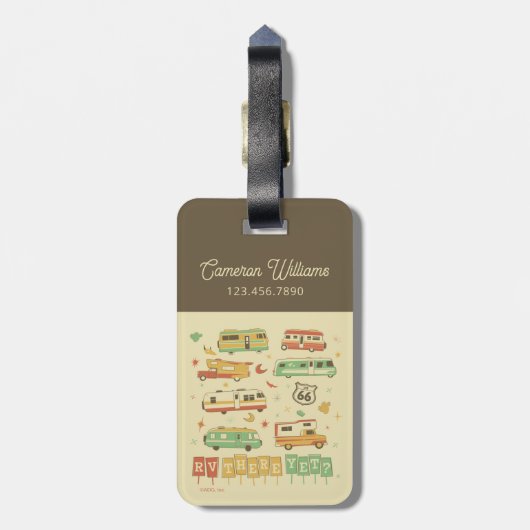 Route 66 RV er nog Bagagelabel (Achterkant verticaal)