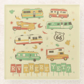 Route 66 RV er nog Glazen Onderzetter (Voorkant)