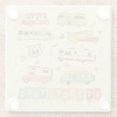 Route 66 RV er nog Glazen Onderzetter (Achterkant)