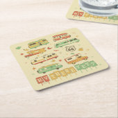 Route 66 RV er nog Kartonnen Onderzetters (Schuin)