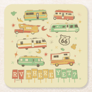 Route 66 RV er nog Kartonnen Onderzetters