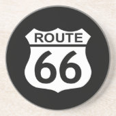 Route 66 Sandstone Onderzetter (Voorkant)