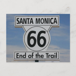Route 66 Santa Monica California Briefkaart
