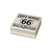 Route 66 Santa Monica Einde van het pad Rubberstempel (Stempel)