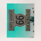 Route 66 Santa Monica. Kerstgroeten Legpuzzel (Verticaal)