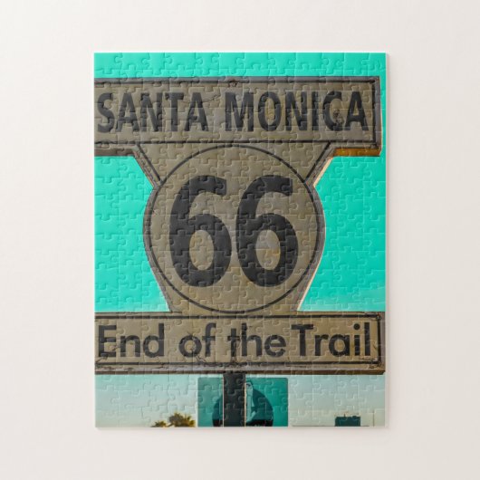 Route 66 Santa Monica. Legpuzzel (Verticaal)