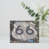Route 66 Schild Bord Briefkaart (Staand voorkant)