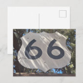 Route 66 Schild Bord Briefkaart (Voorkant / Achterkant)