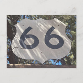 Route 66 Schild Bord Briefkaart