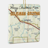 Route 66 Seligman Arizona Map Keramisch Ornament (Rechts)