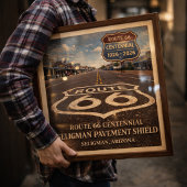 Route 66 Seligman Pavement Shield Poster