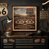Route 66 Seligman Verhardings Schild Poster