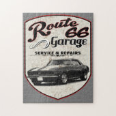 Route 66 Service Sign Legpuzzel (Verticaal)