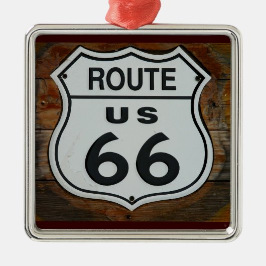 Route 66 Shield Ornament (Voorkant)