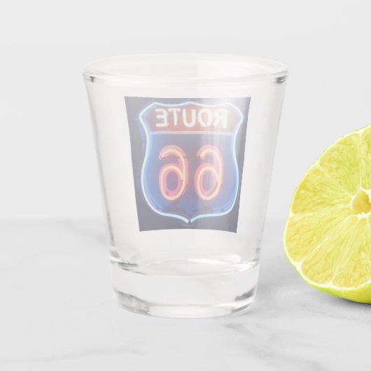 Route 66 shot glas (Achterkant)