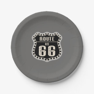 Route 66 Sign Americana Papieren Bordje
