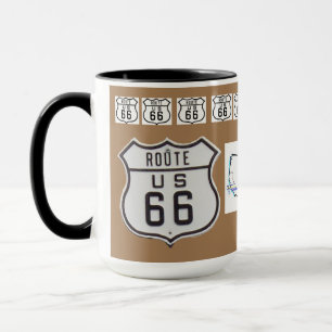 Route 66  Sign Gifts brown Mok
