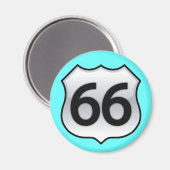 ROUTE 66 SIGN MAGNEET (Voorkant / Achterkant)