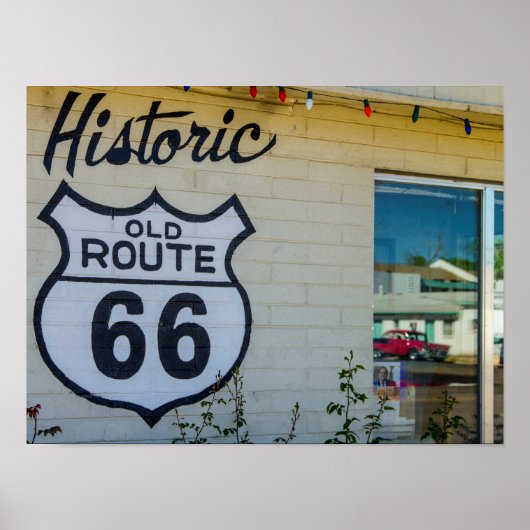 Route 66 Sign Poster (Voorkant)