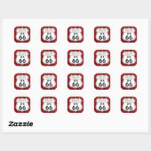 Route 66 Sign Ronde Sticker (Vel)