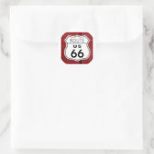 Route 66 Sign Ronde Sticker (Tas)