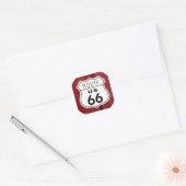 Route 66 Sign Ronde Sticker (Envelop)