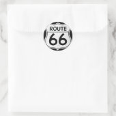 Route 66 sign ronde sticker (Tas)