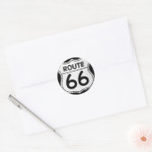 Route 66 sign ronde sticker (Envelop)