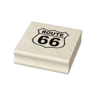 Route 66 Sign Rubberstempel