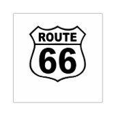 Route 66 Sign Rubberstempel (Afrduk)