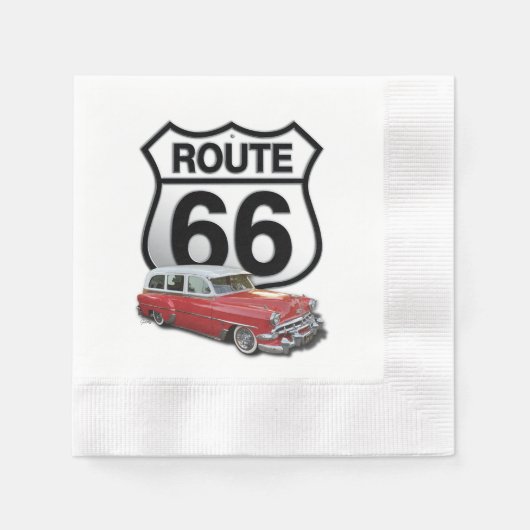 Route 66 Sign Servet (Voorkant)