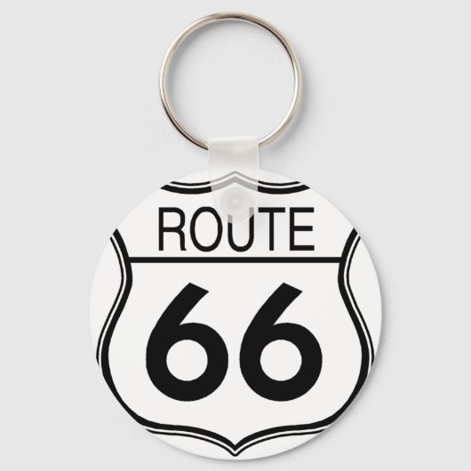 Route 66 Sign Sleutelhanger (Voorkant)