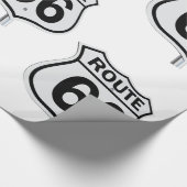 Route 66 Sign Wrapping Paper Cadeaupapier (Hoek)