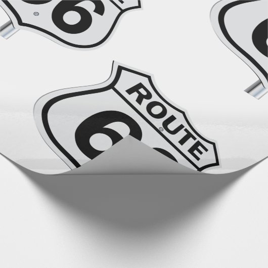 Route 66 Sign Wrapping Paper Cadeaupapier (Hoek)