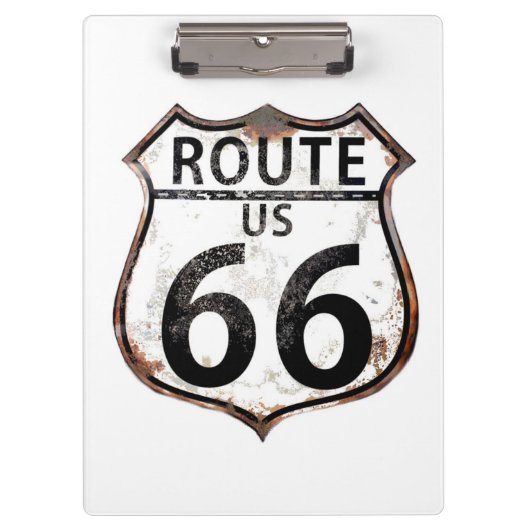 Route 66 Signs Klembord (Voorkant)