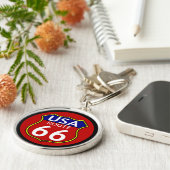 Route 66 Sleutelhanger (Zijkant)